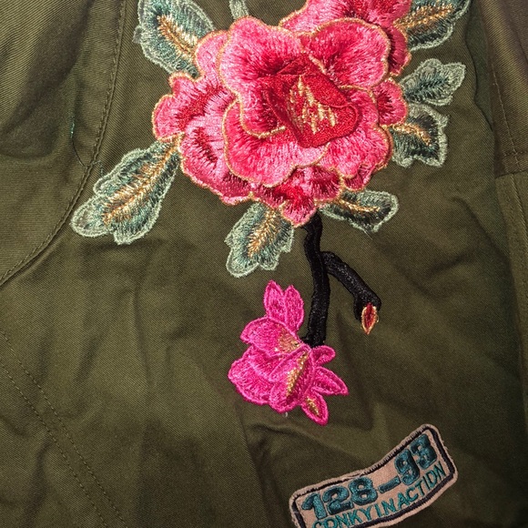 Zara woman green denim jacket - Picture 3 of 6